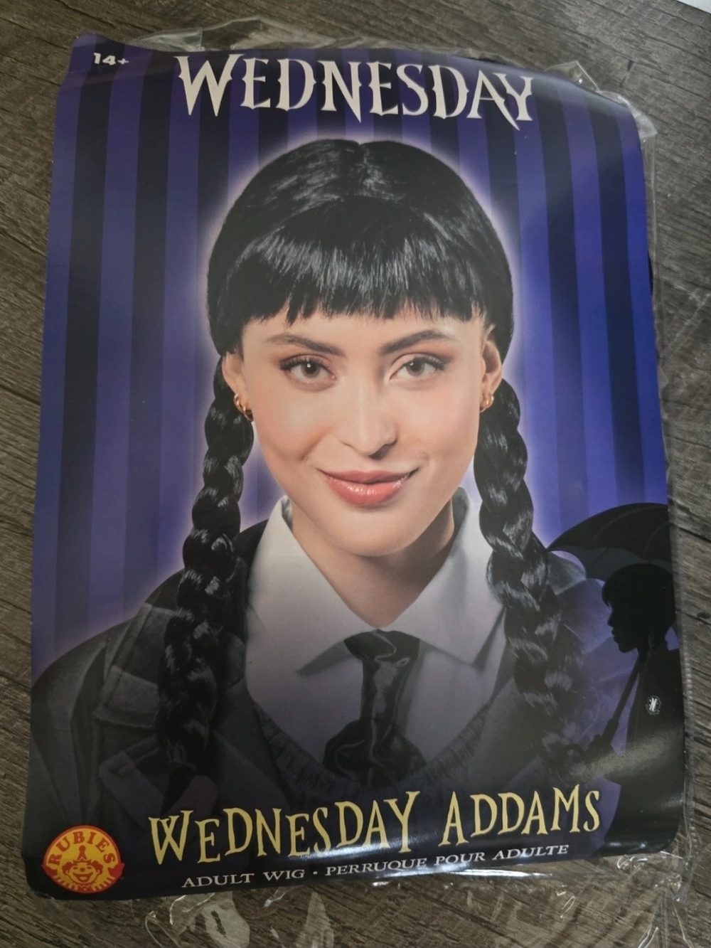 Rubie's Wednesday Addams Black Braided Wig